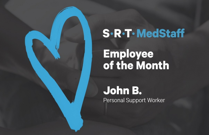 A big congratulations to our Employee of the Month, JOHN B.
